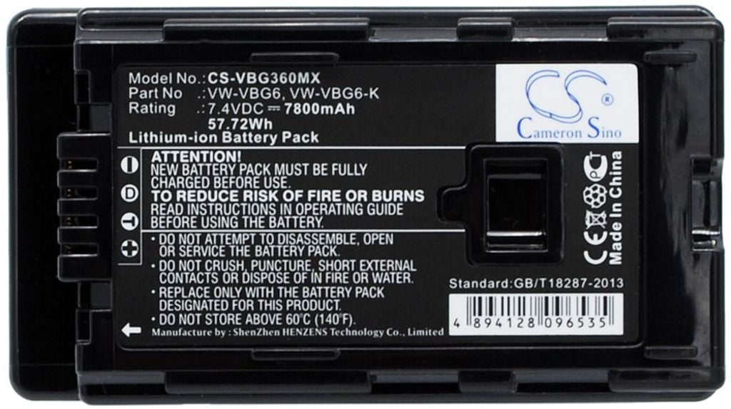 Battery for Panasonic AG-AC130 etc
