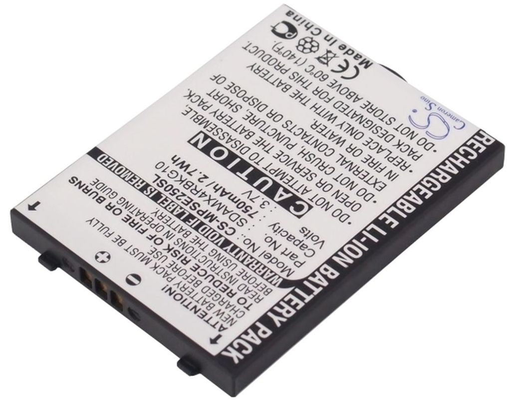 Battery for Sandisk Sansa E200 etc