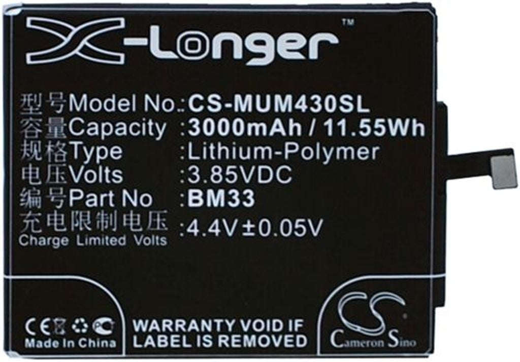 Battery for Xiaomi M4i etc