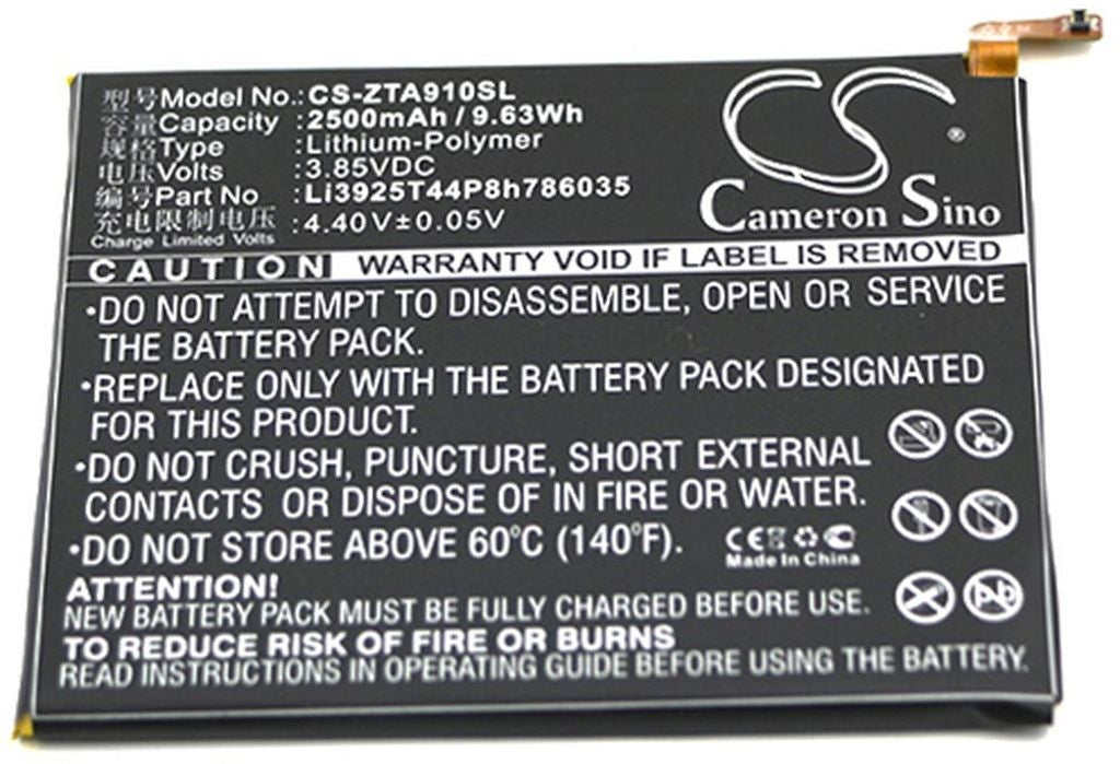 Battery for ZTE BA910 etc