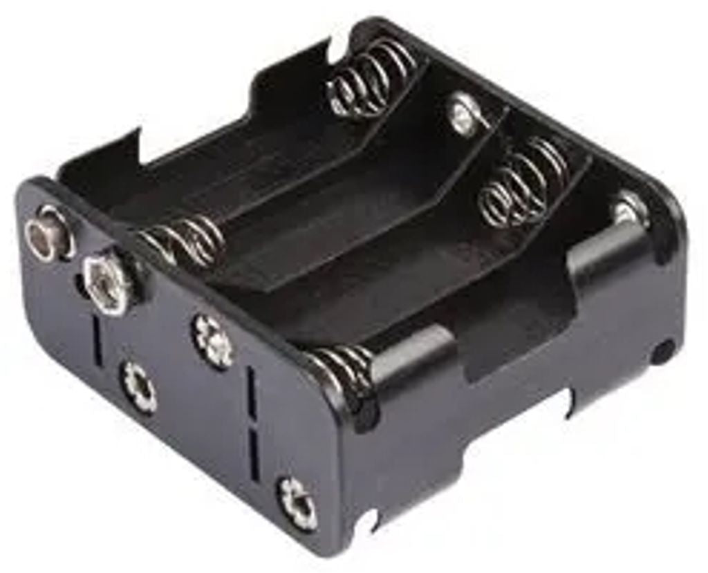 Battery holder for 8 X AA with battery connector
