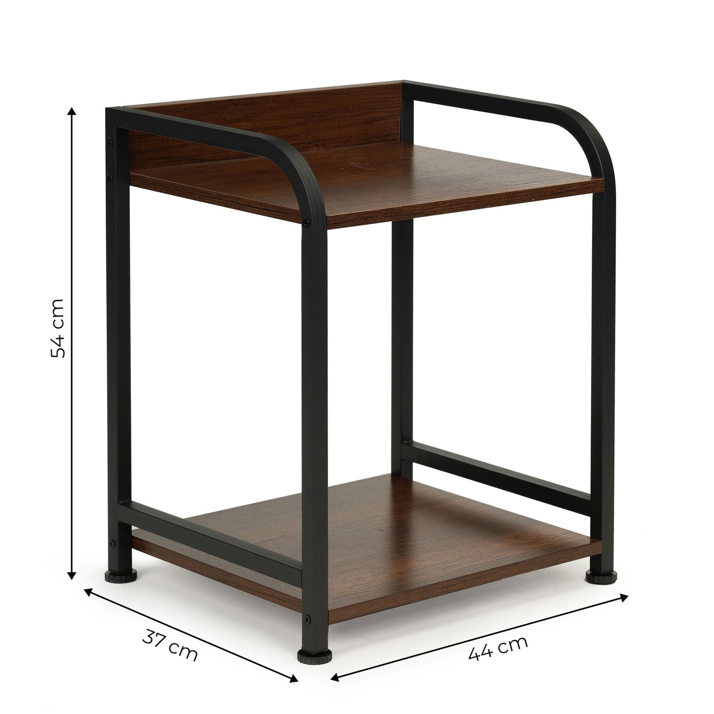 Bedside table 2 tier loft drawer shelves