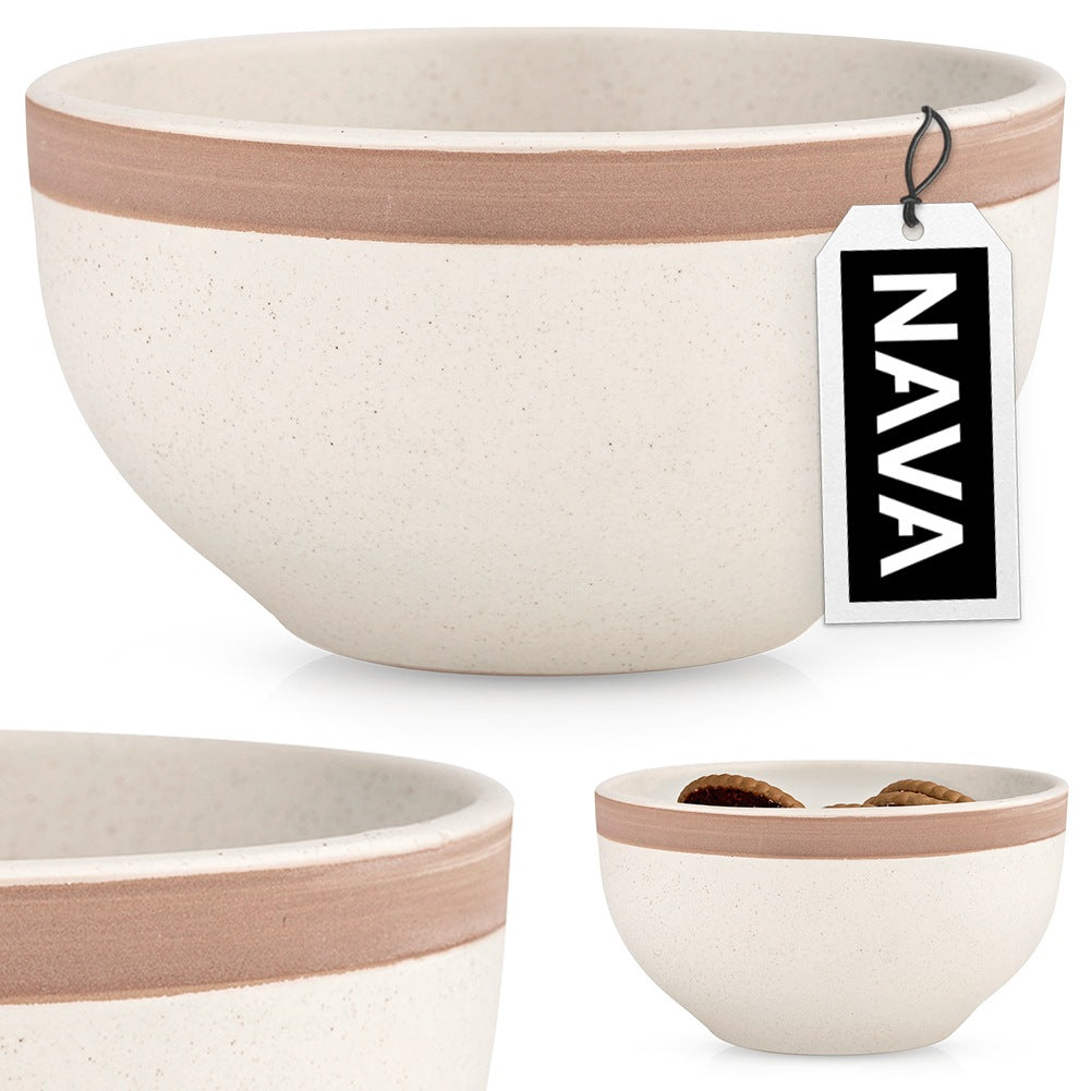 Beige ceramic bowl ARTHENA BEIGE 14.5 cm, 720 ml