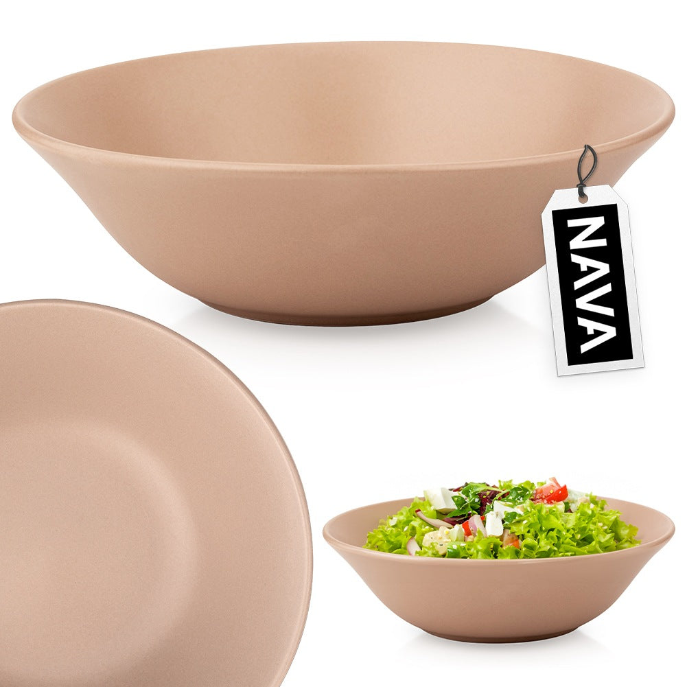 Beige ceramic salad bowl SOHO 23.5 cm, 1.1 l