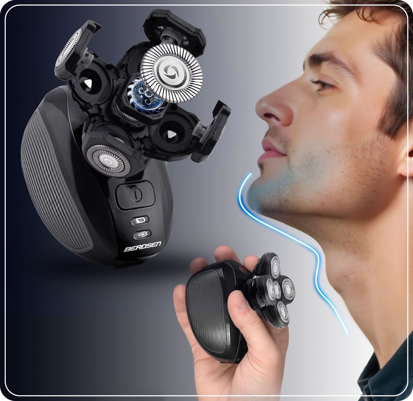 Berdsen BD-264 electric shaver, black