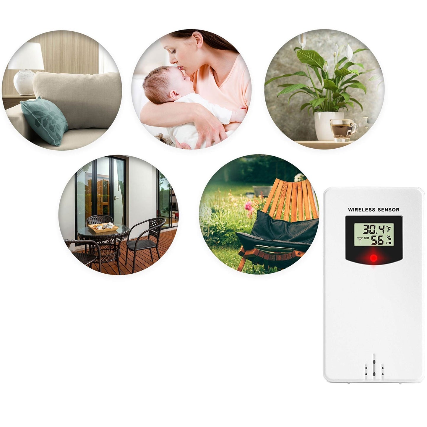 Berdsen BD-920 white weather station transmitter