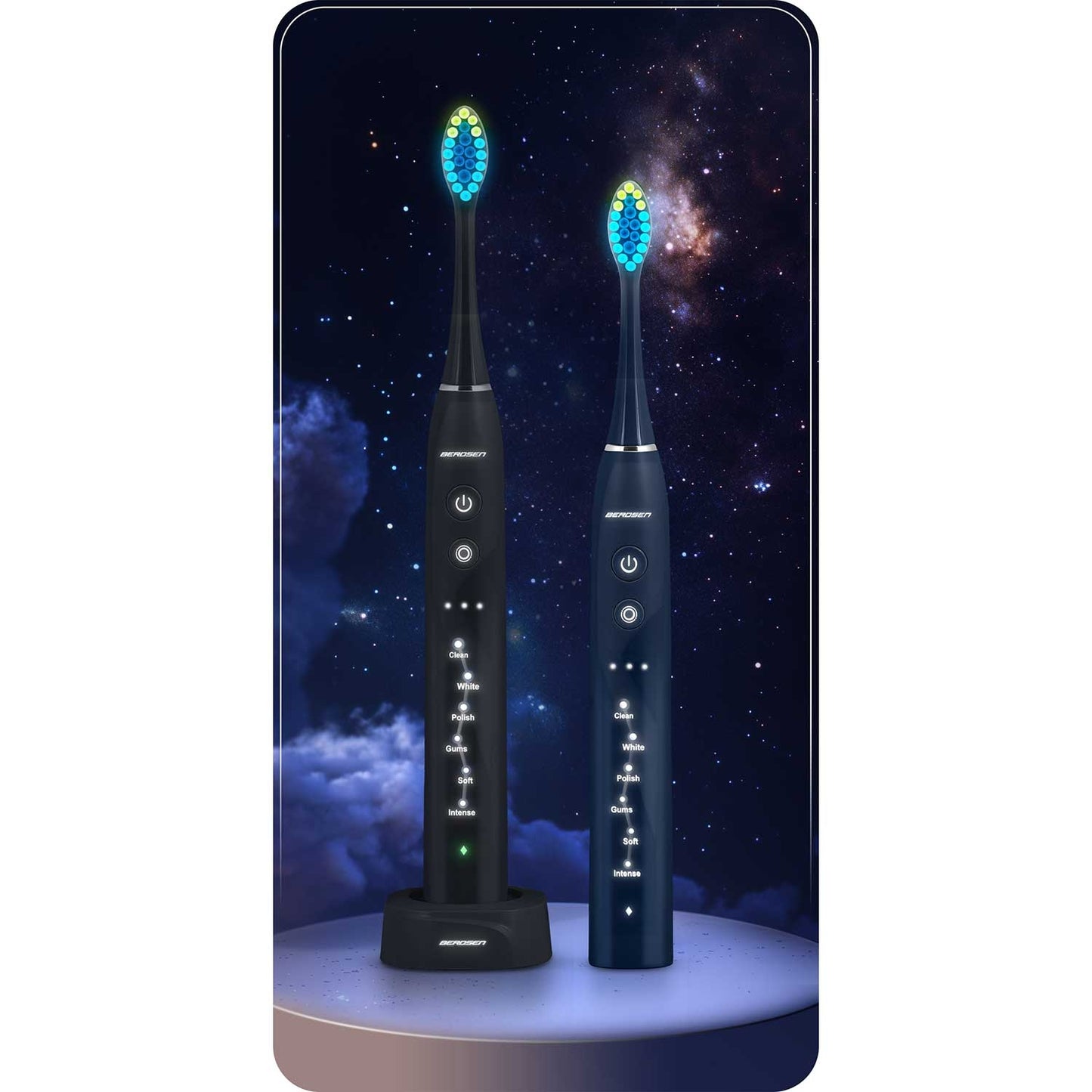 Berdsen Galaxy Duo sonic toothbrush set of 2