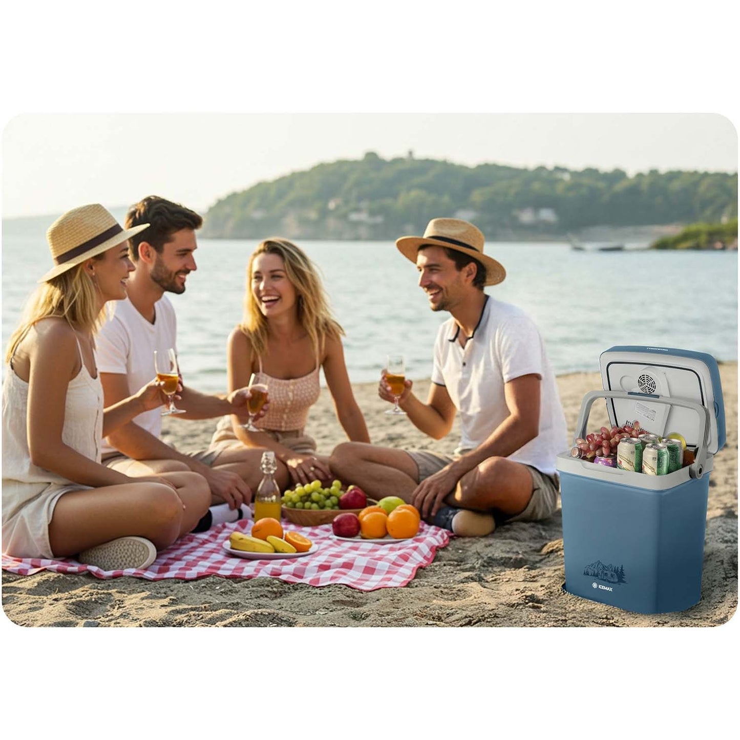 Berdsen Icemax tourist refrigerator 26 liters ECO mode - blue