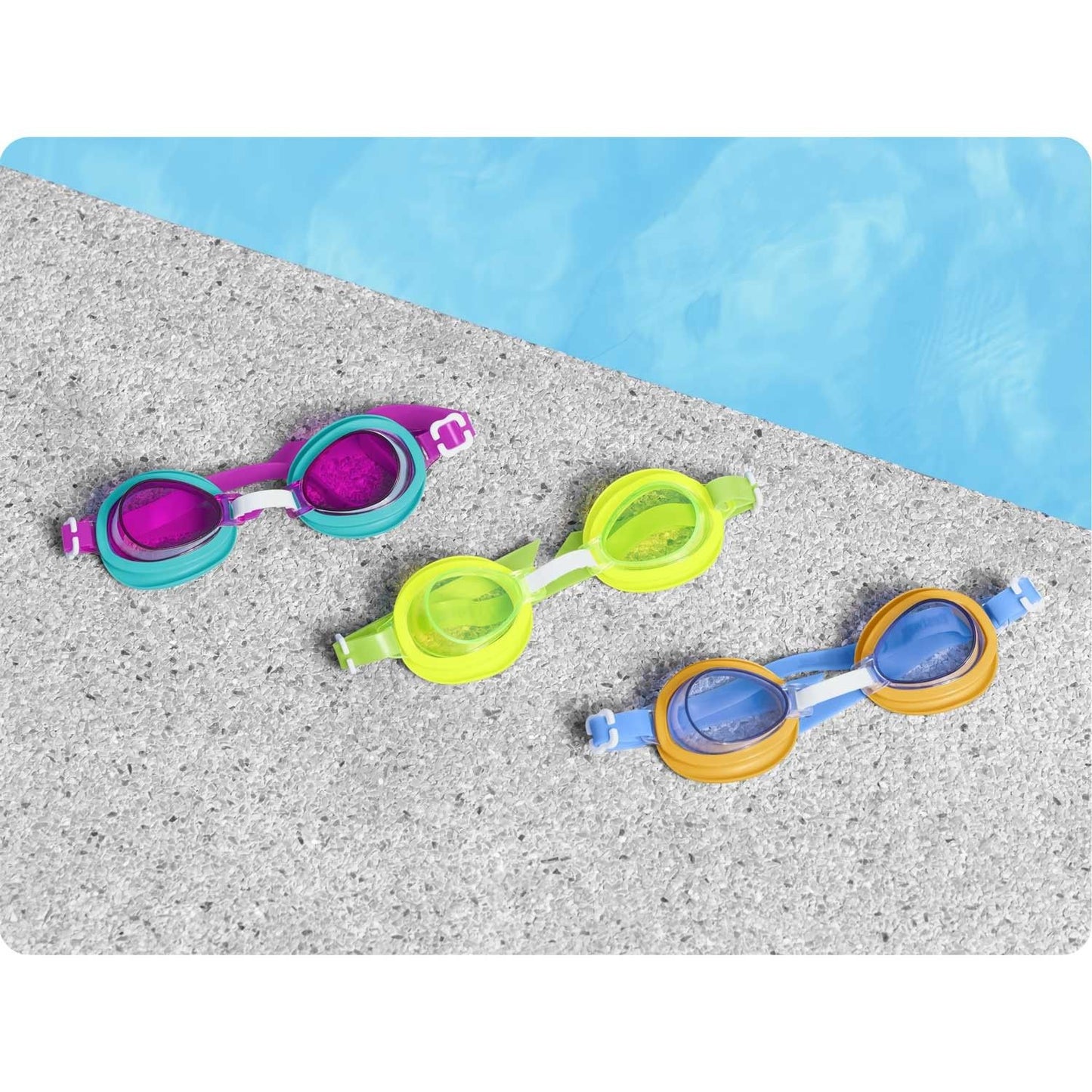 Bestway 21002 blue swimming goggles for children