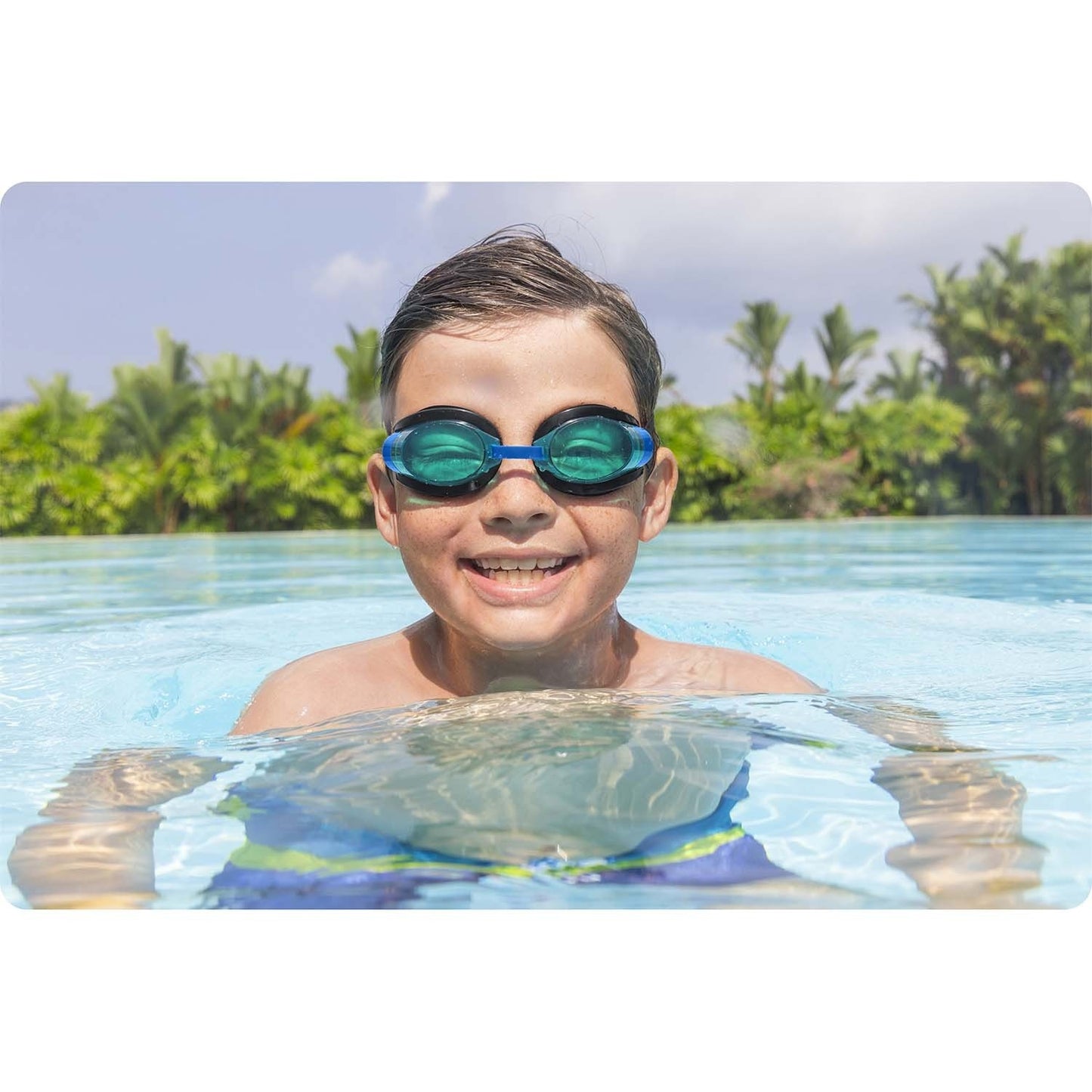 Bestway 21005 blue swimming goggles for children