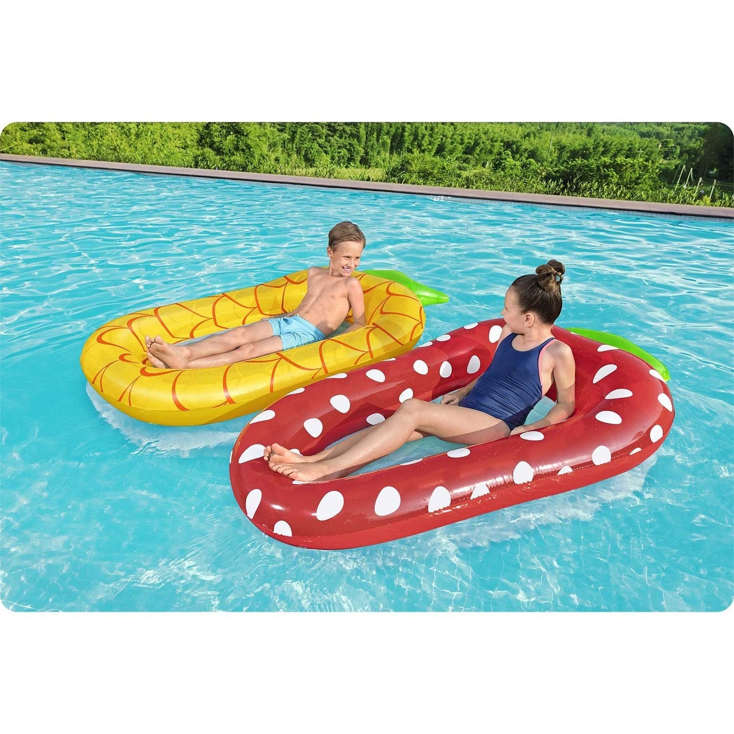 Bestway 43644 strawberry inflatable swimming mattress