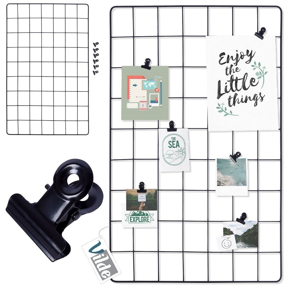 Black Metal Grid for Decoration and Organization