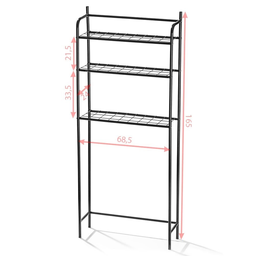 Black Metal Shelf for Bathroom - LOFT design and Functional