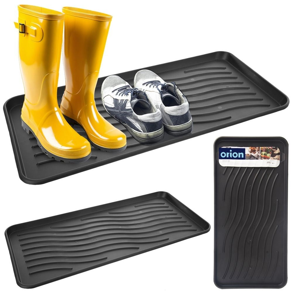 Black Plastic Shoe Rack - Keep the Floor Clean Rainy Days