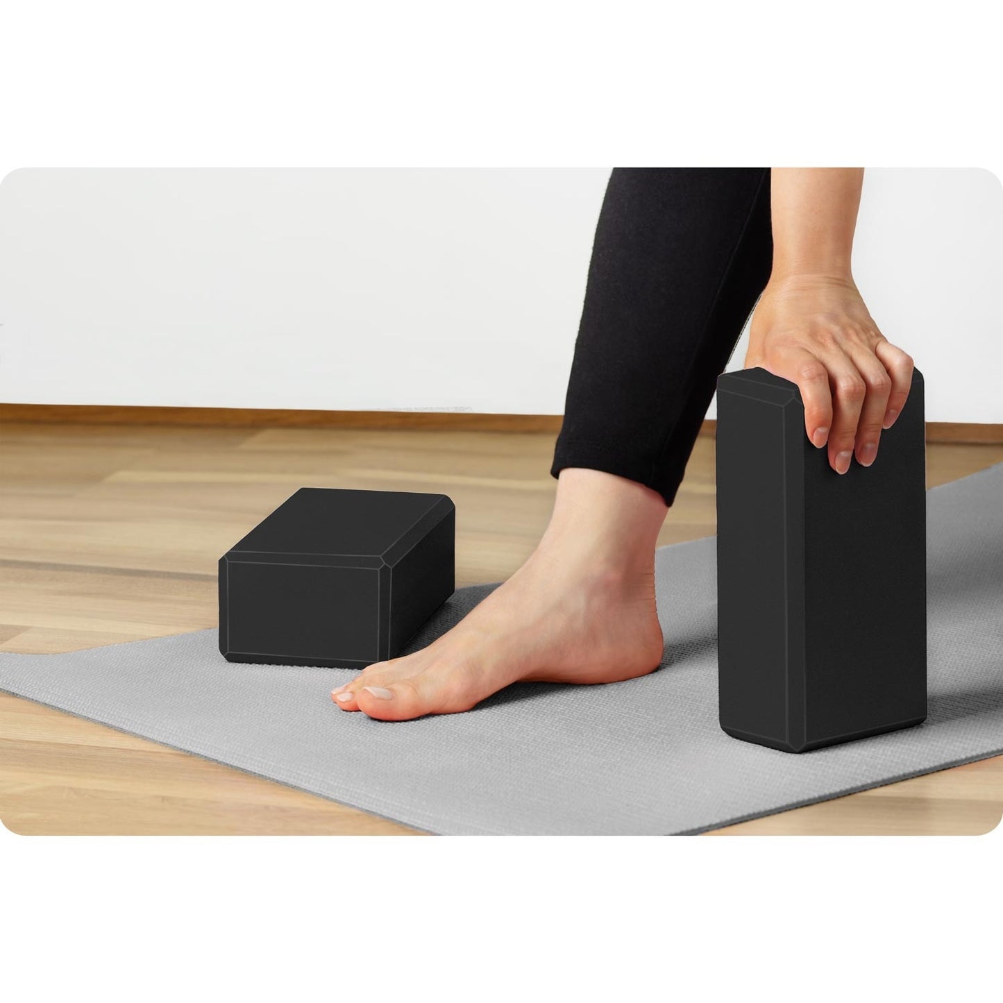 Black Yoga block in Foam, NS-962