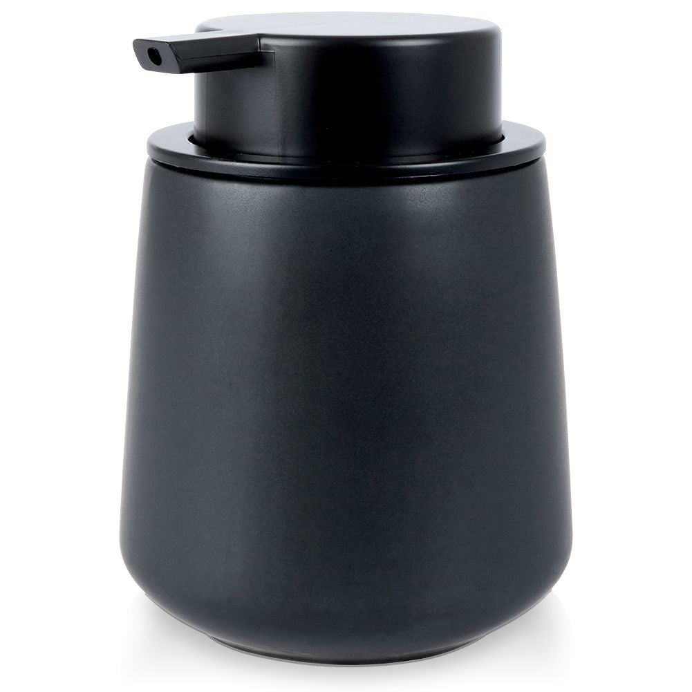 Black ceramic soap pump for kitchen and bathroom