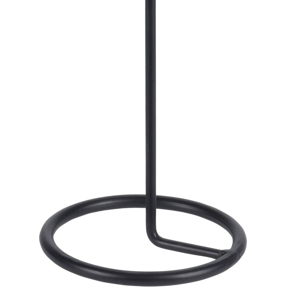Black metal candlestick 40 cm