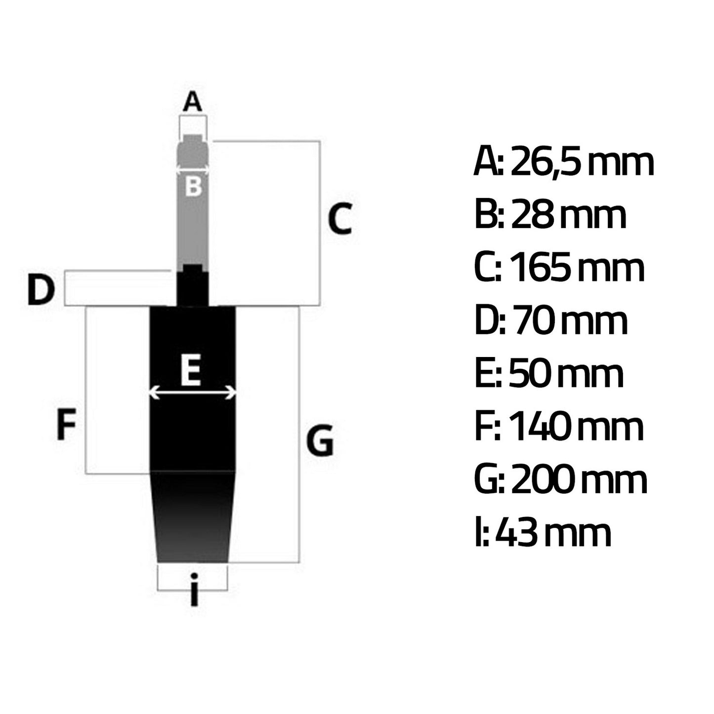 Black pneumatic lifting mechanism for office chair