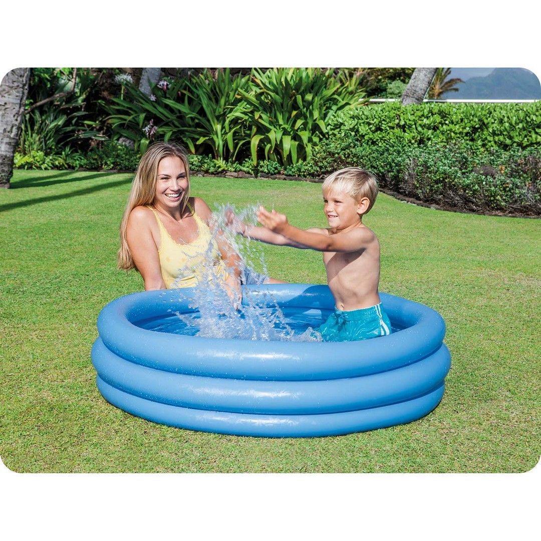 Blue inflatable pool 114 x 25 cm INTEX 59416