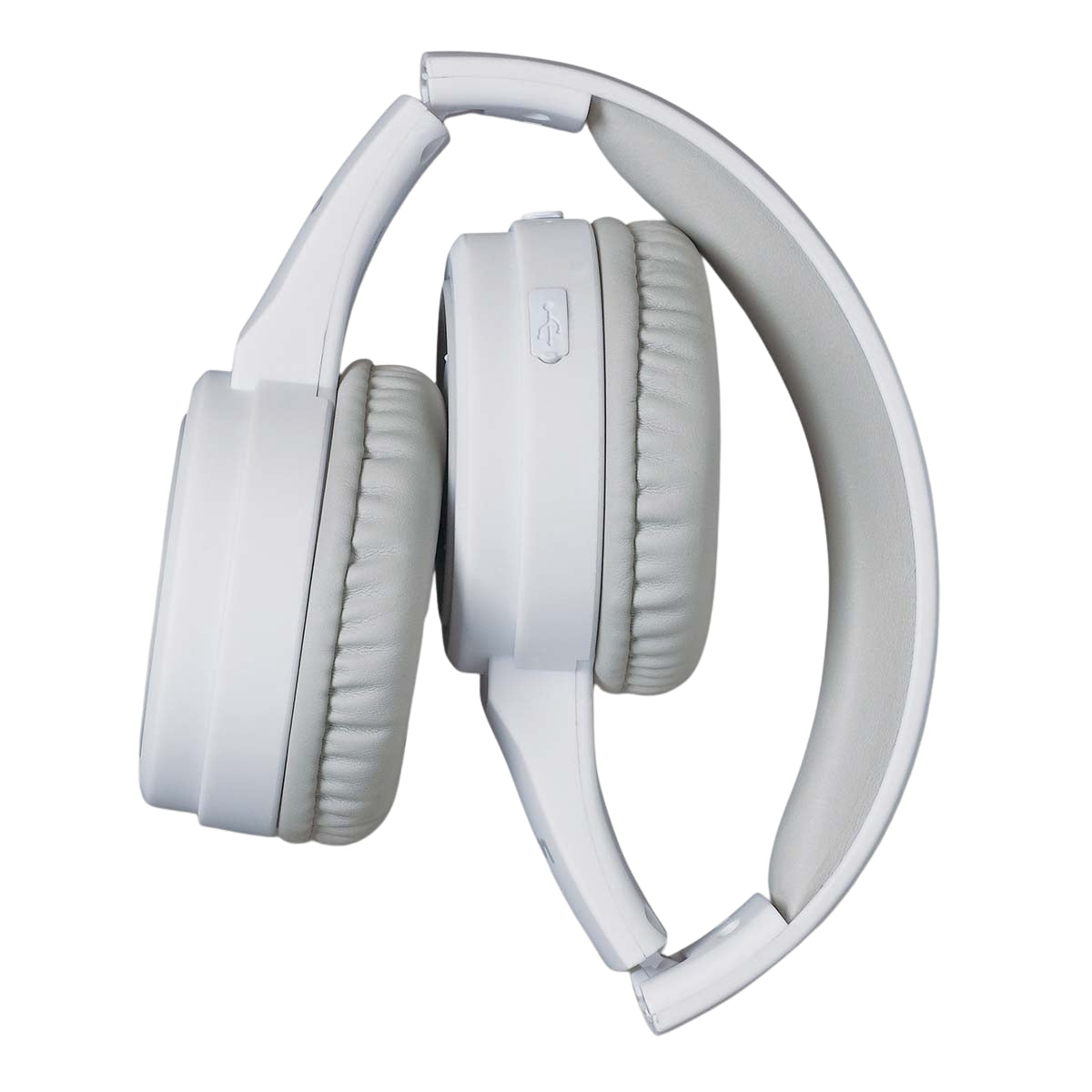 Bluetooth Headphones, Splashproof, 66-Hour Battery, White