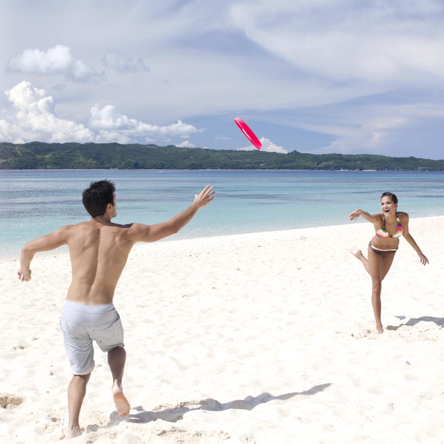 Bluetooth Speaker Frisbee, Waterproof, Pink, 20m Range