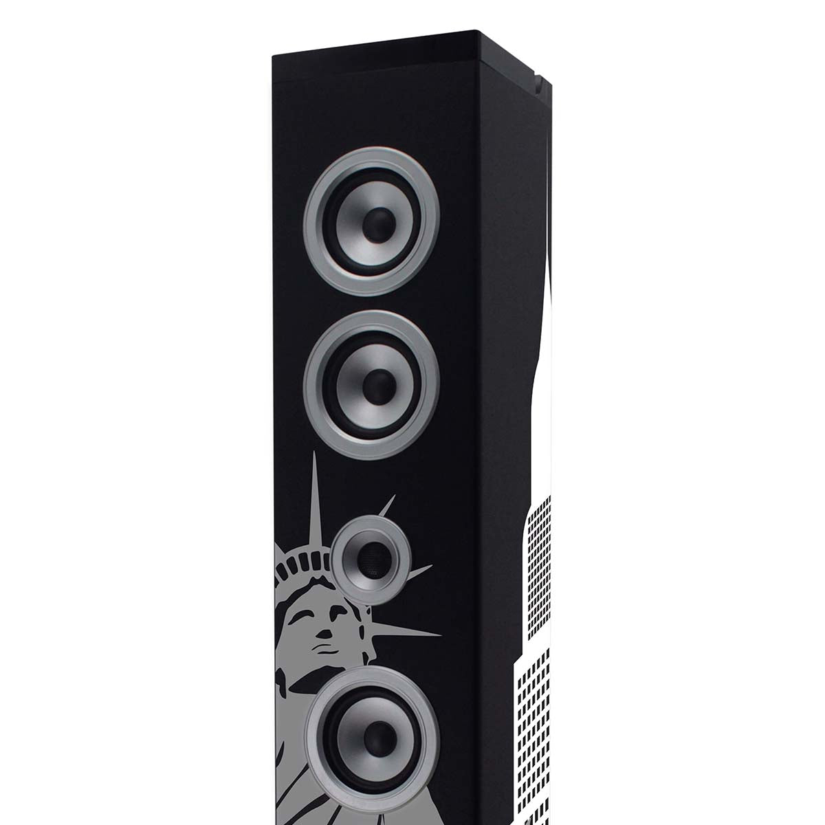 Bluetooth Tower Speaker, USB/SD/AUX, FM Radio, LCD Screen