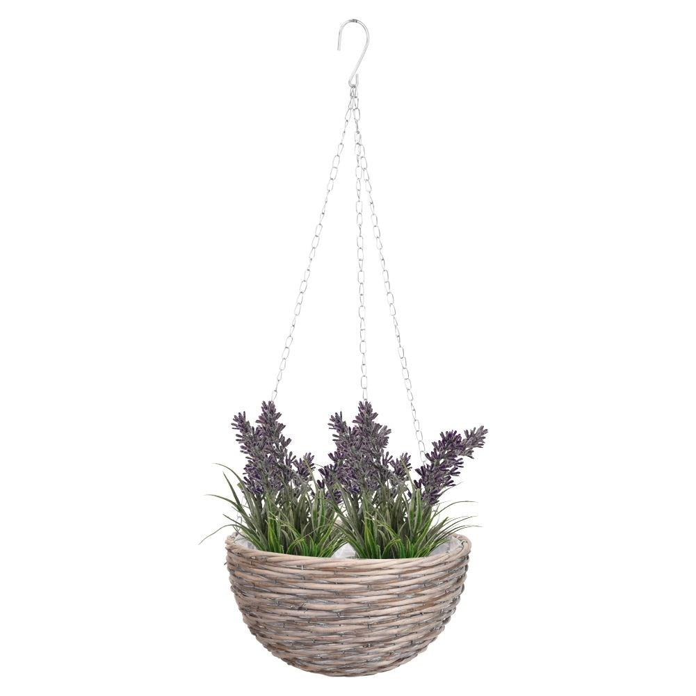Boho hanging flower pot made of natural materials