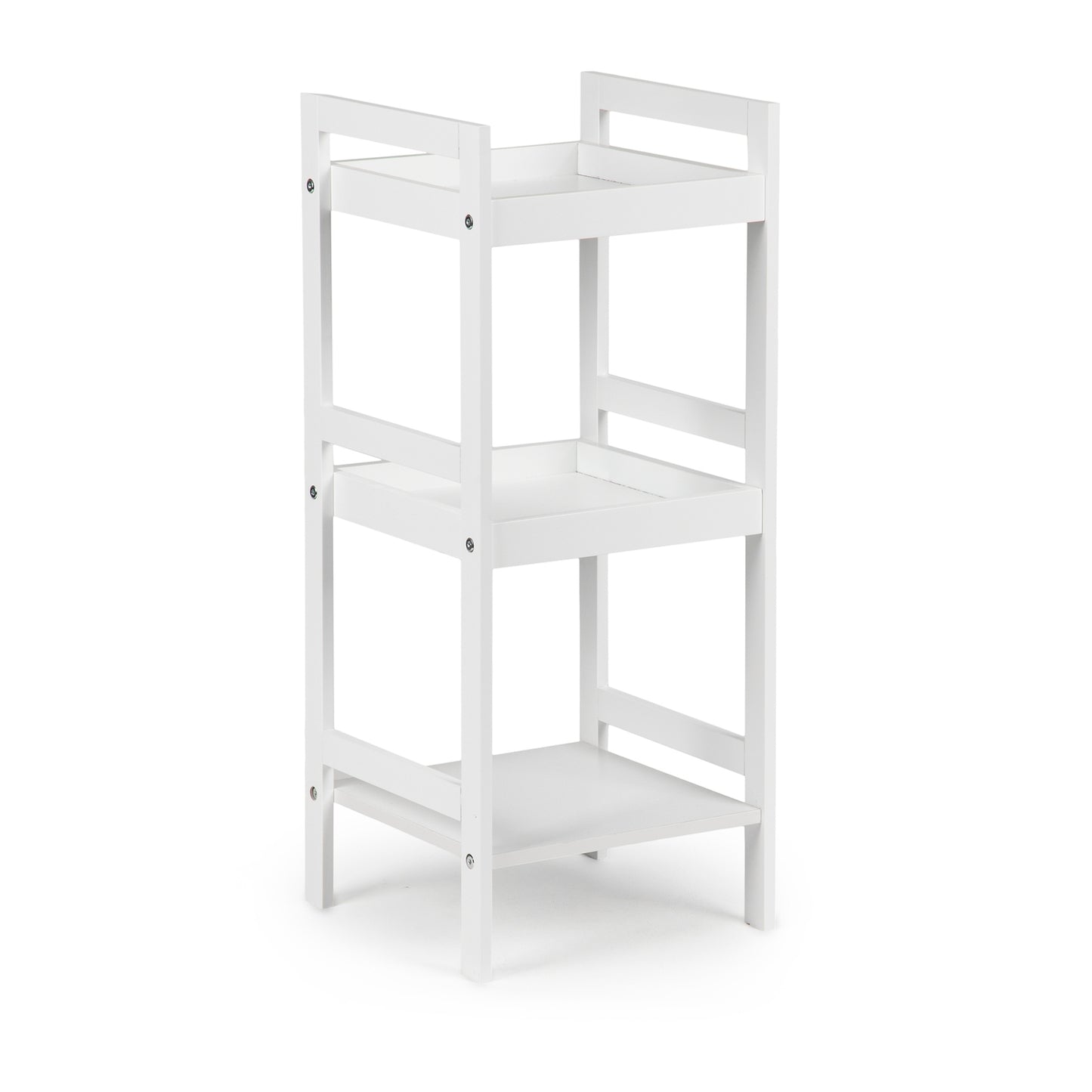 Bookcase bedside table 3 shelves ModernHome white