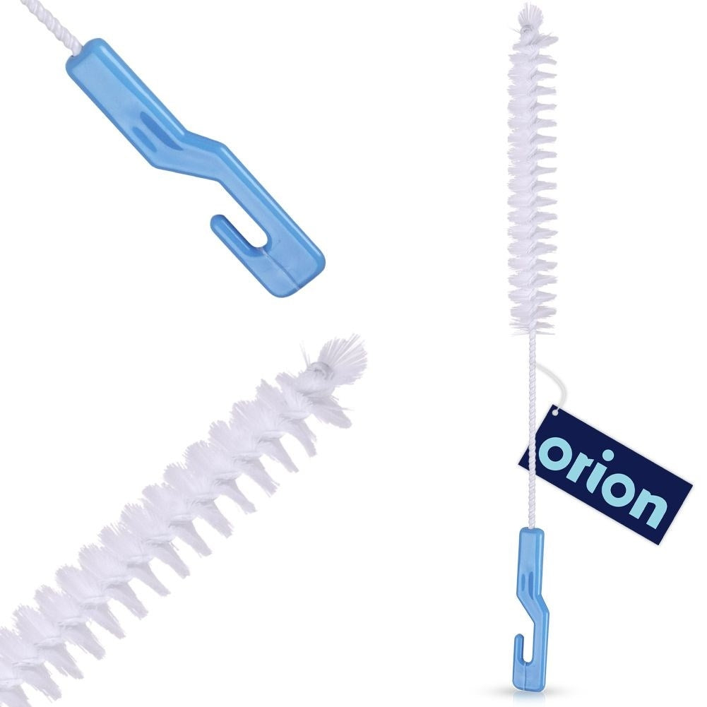 Bottle brush for narrow necks, tubes and baby bottles with hook