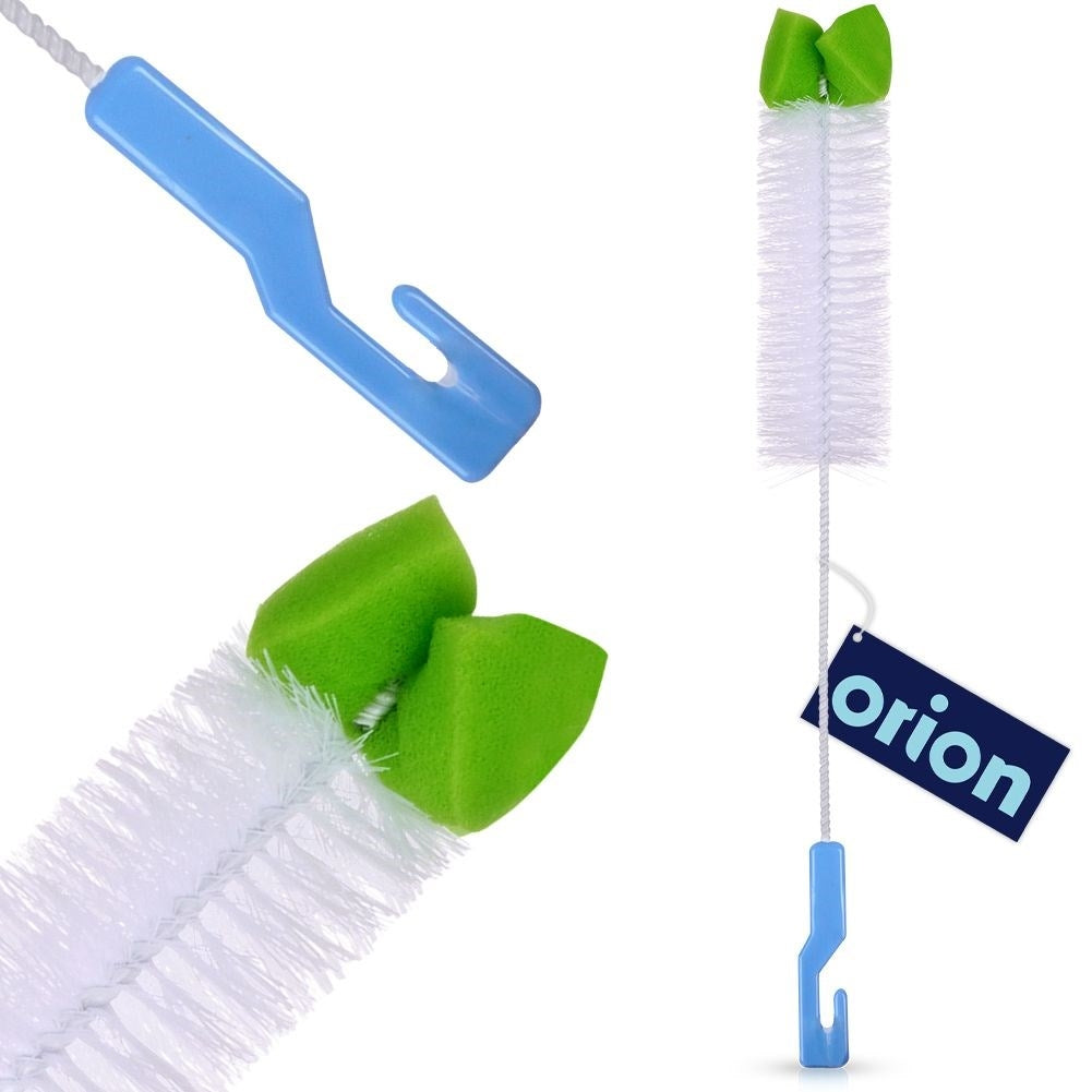 Bottle brush for narrow necks, vases and baby bottles