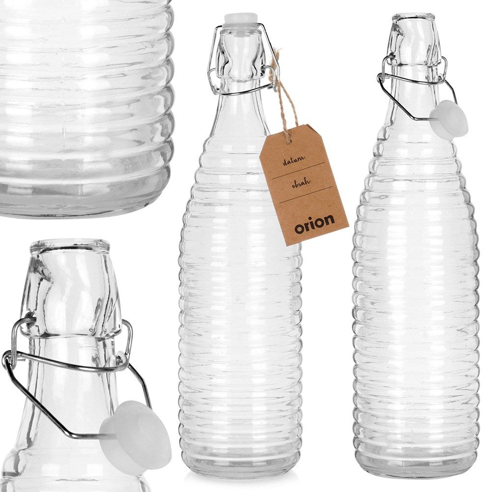 Bottle with clip glass 1 l