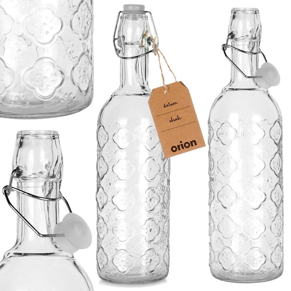 Bottle with clip glass 750 ml