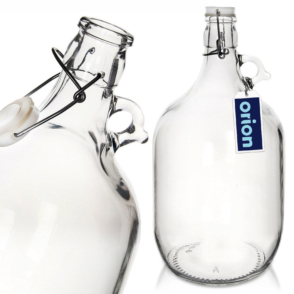Bottle with clip, glass jug, 5 l