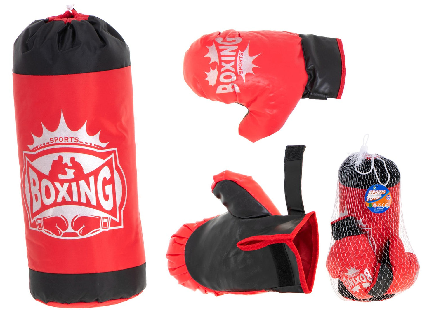 Boxing bag and gloves boxing set