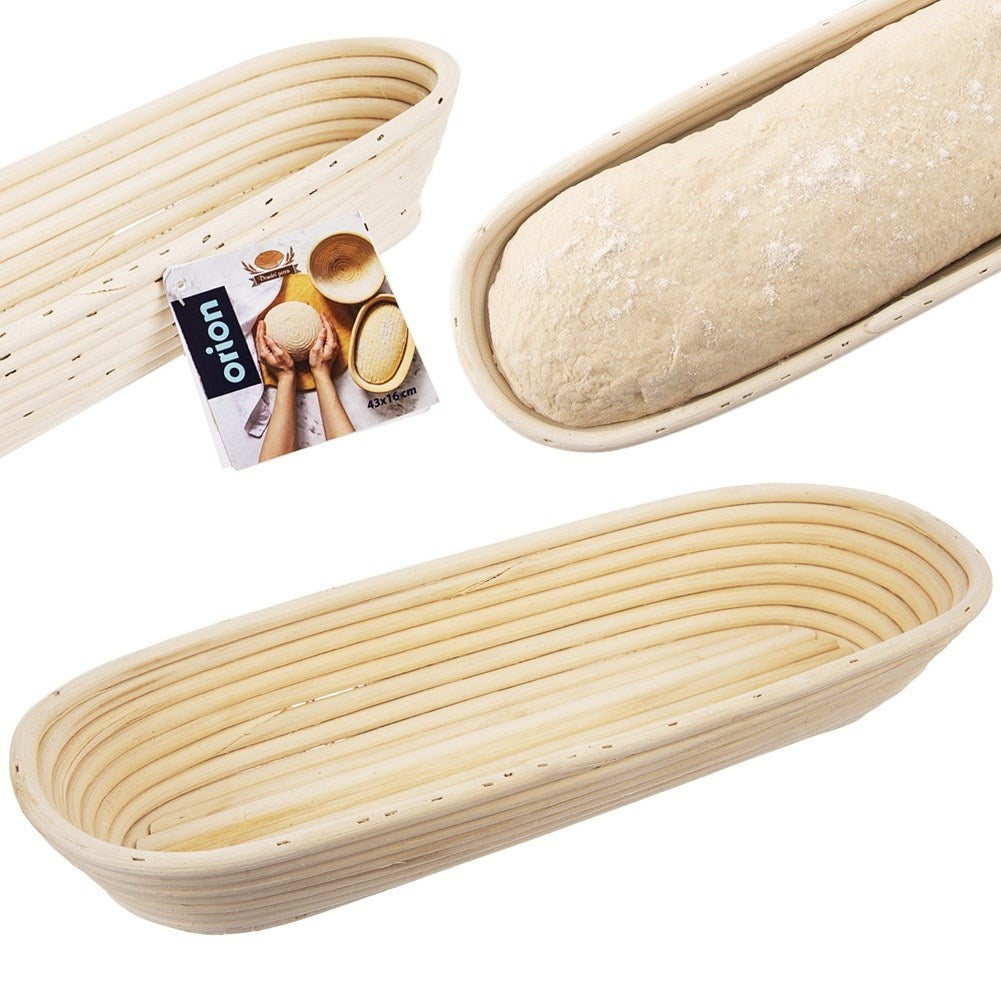 Bread basket for fermentation and storage of home-baked bread