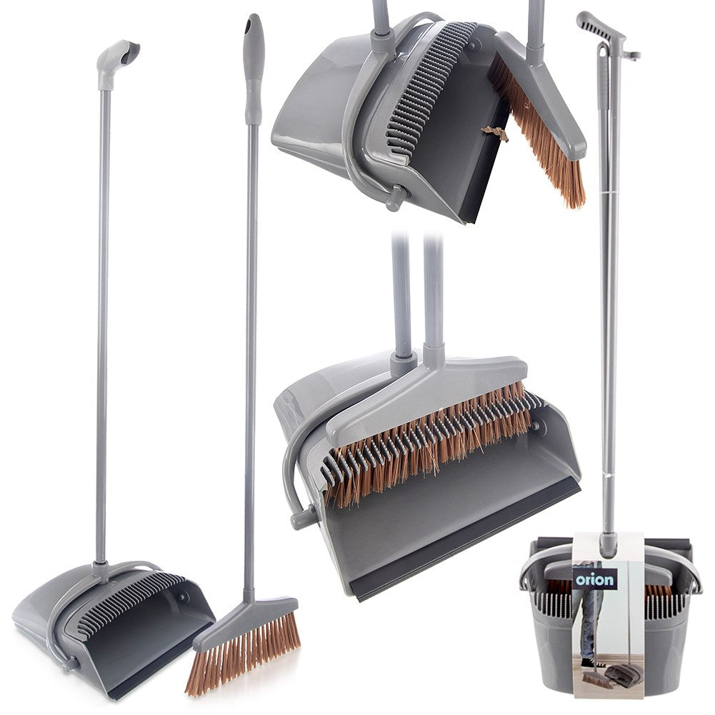 Broom with dustpan, long, 91 cm