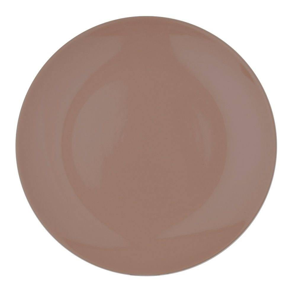 Brown plate 27.5 cm - Dishwasher and microwave safe