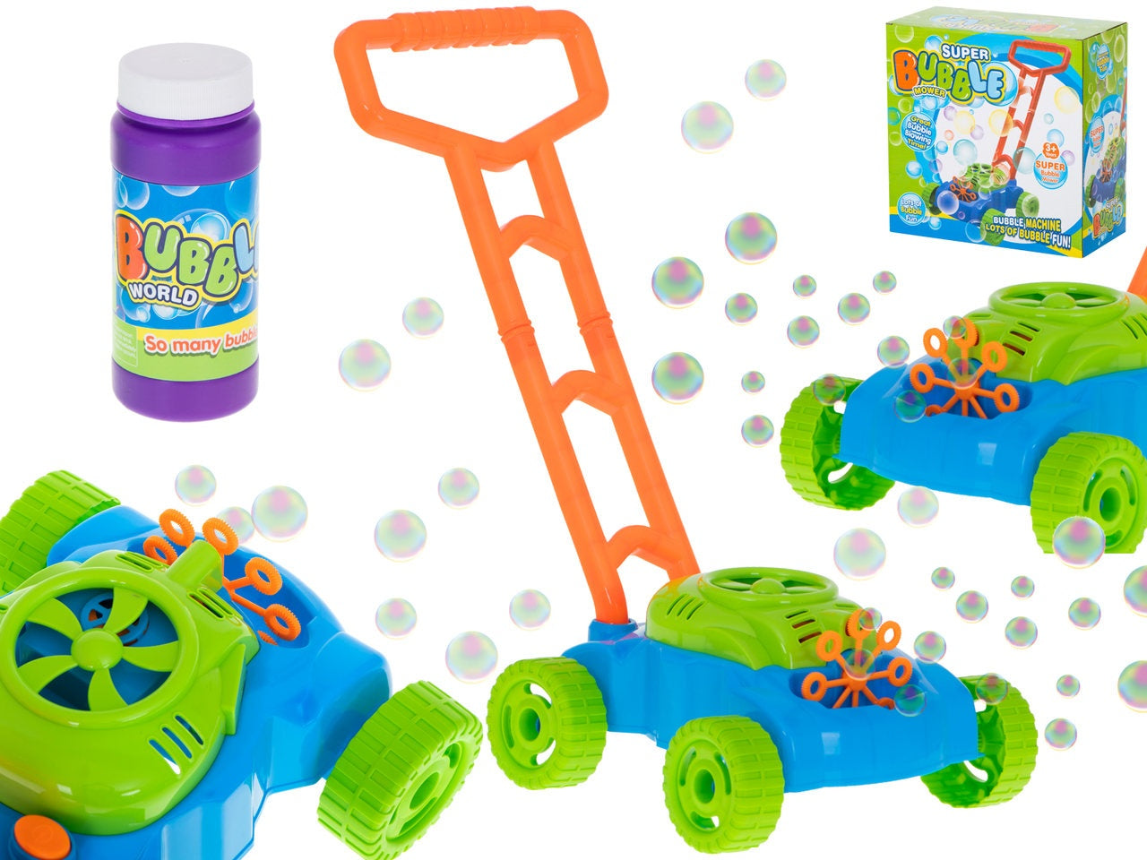 Bubble mower for soap bubble generator
