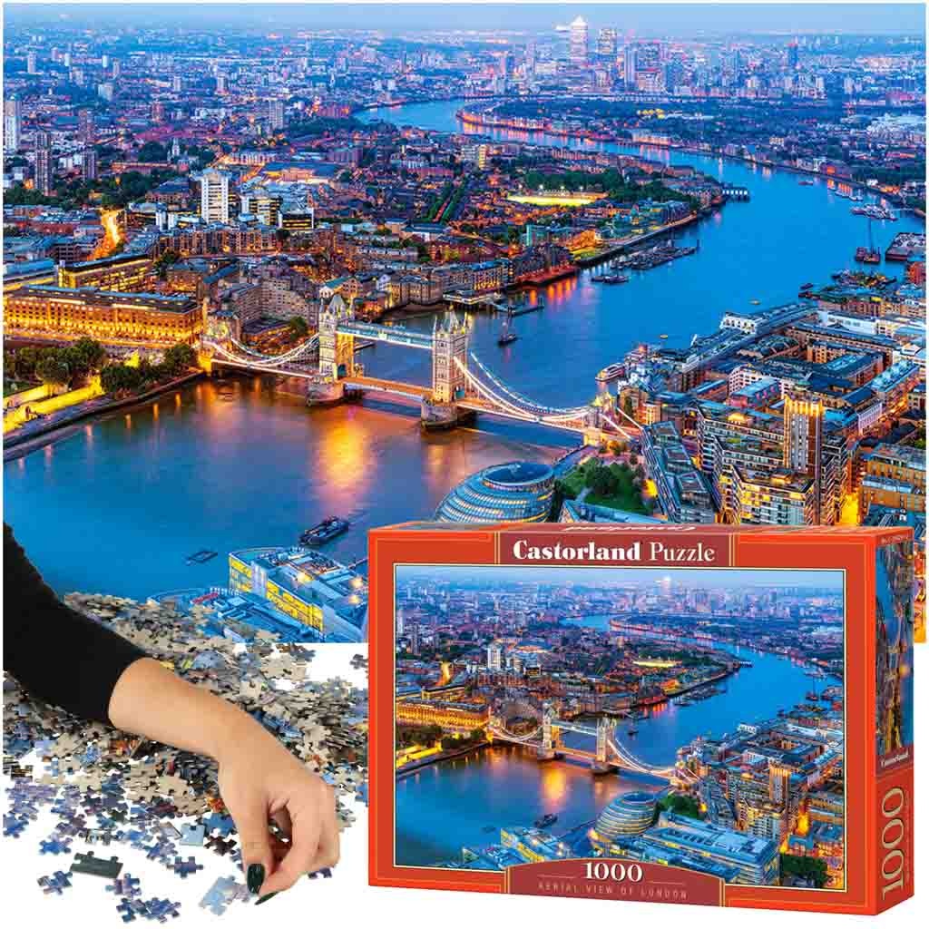 CASTORLAND Puzzle 1000el. Aerial View of London - Bird's eye view of London