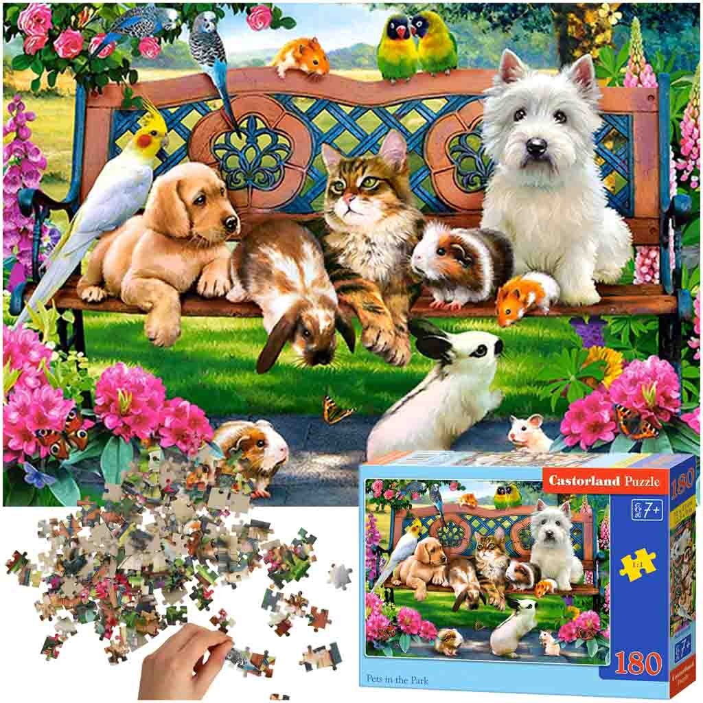 CASTORLAND Puzzle 180el. Pets in the Park