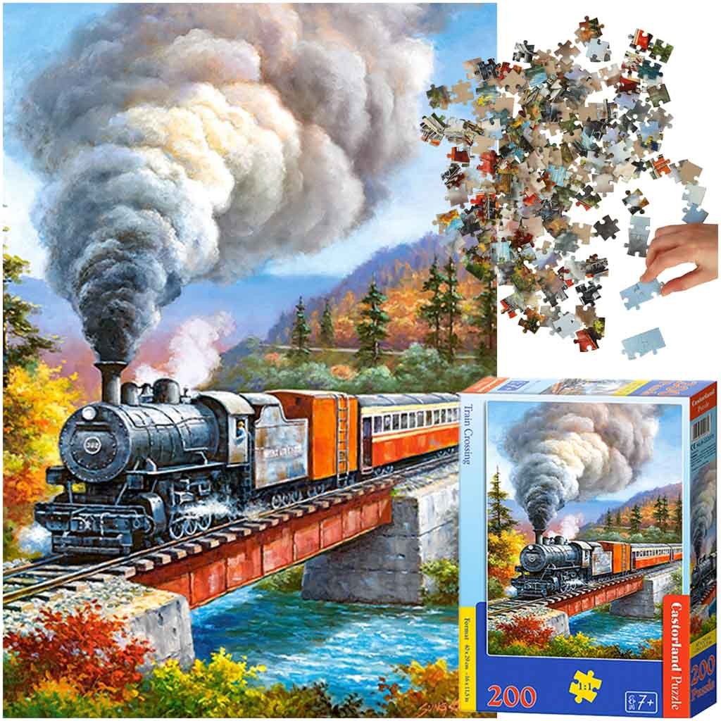 CASTORLAND Puzzle 200el. Train Crossing - Train