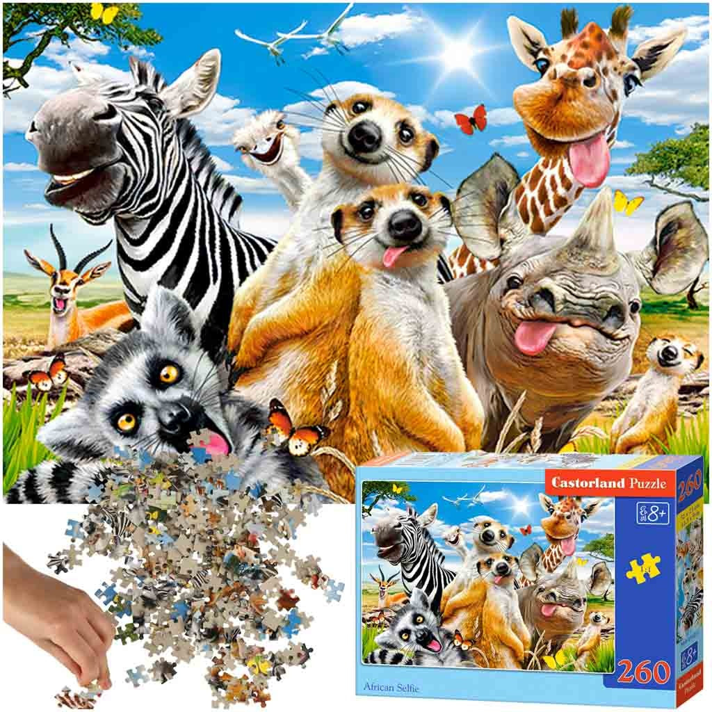 CASTORLAND Puzzle 260el. African Selfiey - African animals