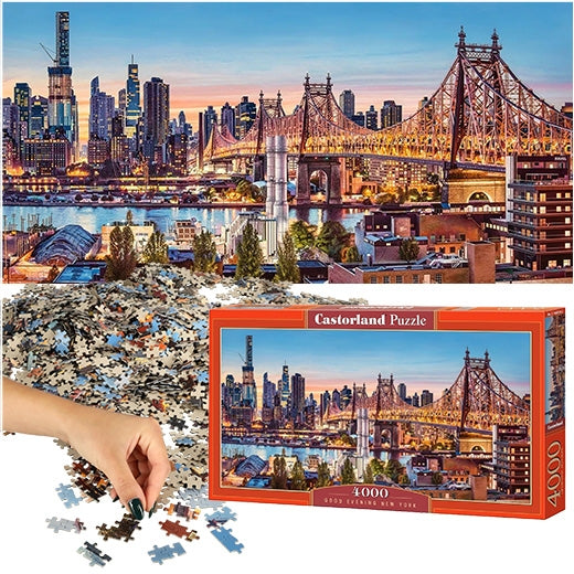 CASTORLAND Puzzle 4000 pieces Good Evening New York - Evening in New York 138x68cm