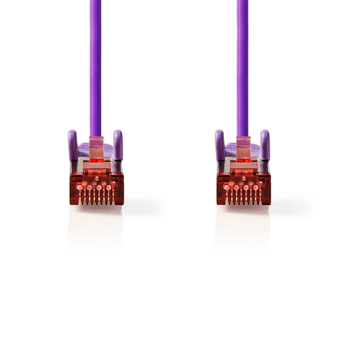 CAT6 Network Cable | RJ45 male | RJ45 male | S/FTP | 1.00 m | Round | LSZH | Violet | Label