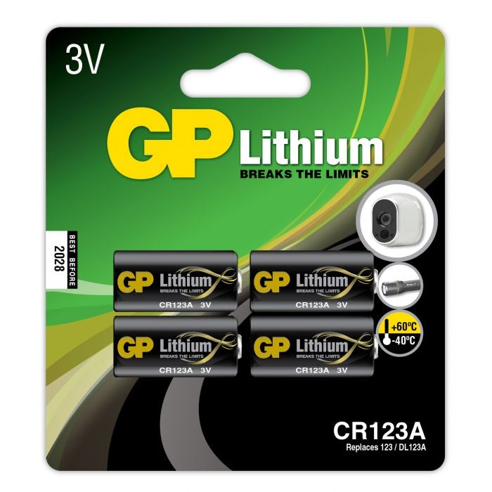 CR123A 3V 4-pack GP