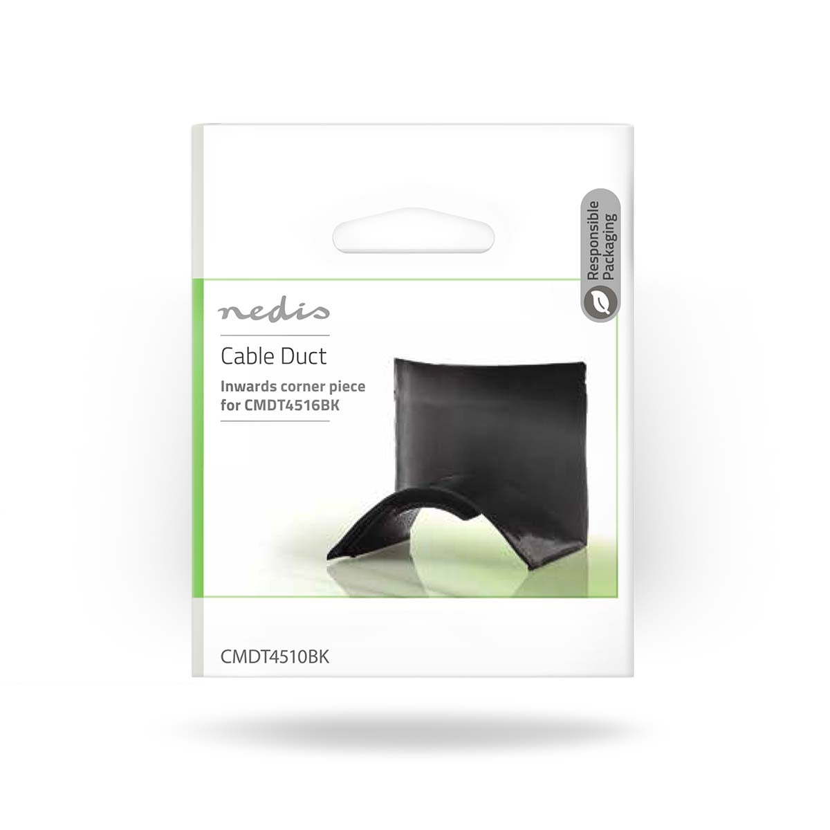 Cable Management | Channel | In the corner | 1 pc. | PVC | Black