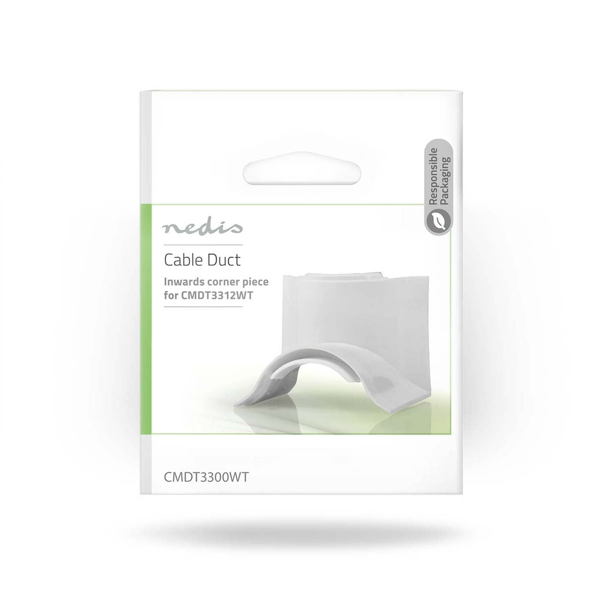 Cable Management | Channel | In the corner | 1 pc. | PVC | White