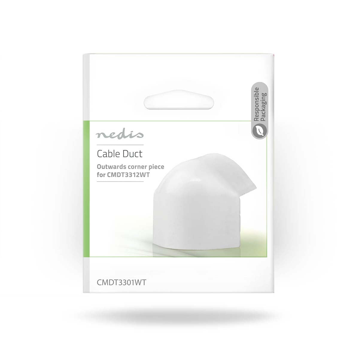 Cable Management | Channel | Over the corner | 1 pc. | PVC | White