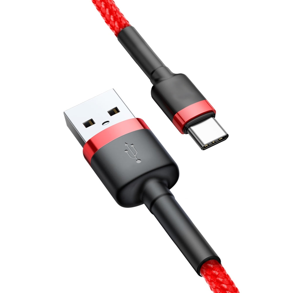 Cafule USB-C Cable 2A, 2m - Red