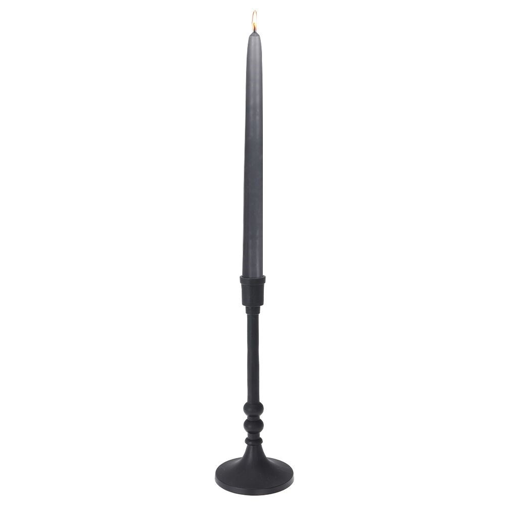 Candlestick in black aluminium: classic, minimalistic LOFT style